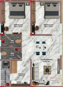 Image of 1195 Sq.ft 2 BHK Apartment / Flat for sale in Payakaraopeta, Visakhapatnam for Rs. 3500000