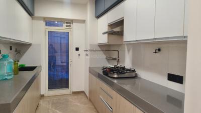 Kitchen Image of 1150 Sq.ft 3 BHK Apartment / Flat for rent in Godrej The Trees, Vikhroli East Mumbai for Rs. 155000