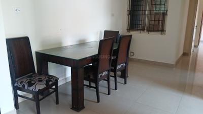Dining Area Image of 1600 Sq.ft 3 BHK Apartment / Flat for rent in Kasturi Nagar Bengaluru for Rs. 43000