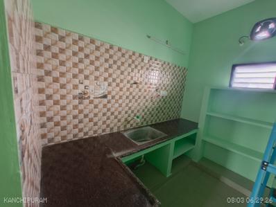 Kitchen Image of 750 Sq.ft 1 BHK Builder Floor for rent in Kachipuram Town Kanchipuram for Rs. 6500