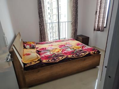 Bedroom Image of 640 Sq.ft 1 BHK Apartment / Flat for rent in Applewoods Satyesh Residency, Shela Ahmedabad for Rs. 21000