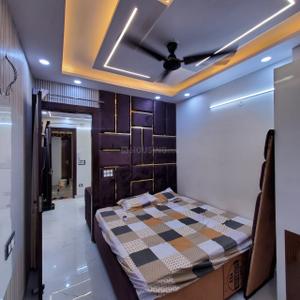 Bedroom Image of 650 Sq.ft 1 BHK Builder Floor for rent in Dwarka Mor New Delhi for Rs. 15000