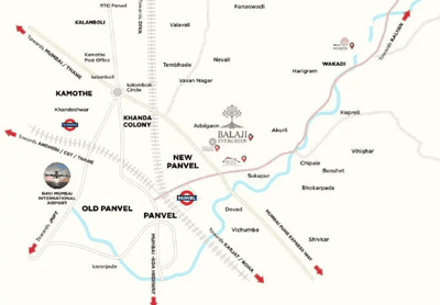 Image of 600 Sq.ft 1 BHK Apartment / Flat for sale in Vishesh Balaji Evergreen, Akurli, Navi Mumbai for Rs. 4900000