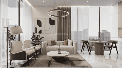 Living Room Image of 624 Sq.ft 1 BHK Apartment / Flat for sale in Al Satwa Dubai for Rs. 43724554