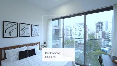 Balcony Image of 1500 Sq.ft 3 BHK Apartment / Flat for sale in Rustomjee Paramount, Santacruz West Mumbai for Rs. 96800000