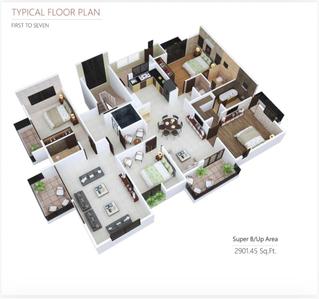 Image of 2901 Sq.ft 4 BHK Apartment / Flat for sale in Ramdaspeth, Nagpur for Rs. 32500000