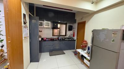 Kitchen Image of 1350 Sq.ft 2 BHK Builder Floor for sale in Shivam Sky, New Maninagar Ahmedabad for Rs. 5200000