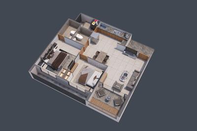 Image of 1540 Sq.ft 2 BHK Apartment / Flat for sale in The Amber, Jagatpur, Ahmedabad for Rs. 6700000