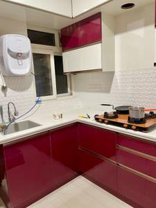 Kitchen Image of 1575 Sq.ft 3 BHK Apartment / Flat for rent in SJR Blue Waters, Parappana Agrahara Bengaluru for Rs. 64000