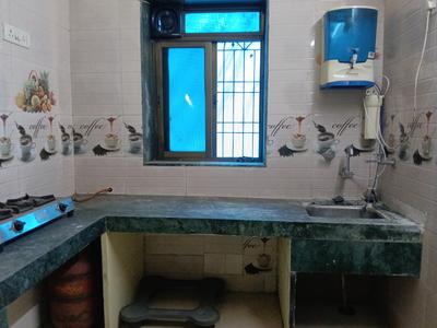 Kitchen Image of 650 Sq.ft 1 BHK Apartment / Flat for rent in Dadlani park, Thane West Thane for Rs. 14000