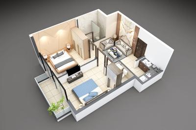 Image of 329 Sq.ft 1 BHK Apartment / Flat for sale in Ghilot, Neemrana for Rs. 1450000