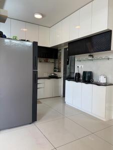 Kitchen Image of 1500 Sq.ft 3 BHK Apartment / Flat for sale in Shreeji Darshanam Crest, Tarsali Vadodara for Rs. 5200000