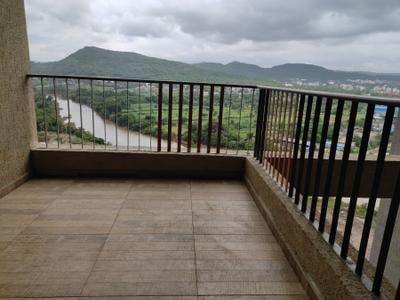 Balcony Image of 850 Sq.ft 2 BHK Apartment / Flat for rent in Shapoorji Pallonji Joyville Sensorium, Maan Pune for Rs. 24999