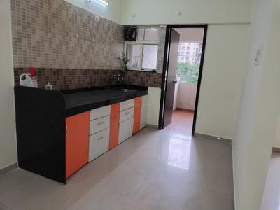 Kitchen Image of 1010 Sq.ft 2 BHK Apartment / Flat for rent in Gini Bellissimo, Dhanori Pune for Rs. 25000