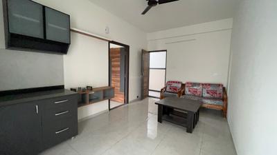Living Room Image of 550 Sq.ft 1 BHK Apartment / Flat for rent in Whitefield Bengaluru for Rs. 25000