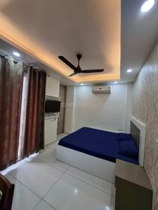 Bedroom Image of 450 Sq.ft 1 RK Builder Floor for rent in Aez Aloha, Sector 57 Gurgaon for Rs. 24000