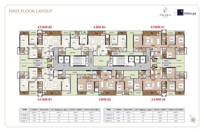 Image of 2400 Sq.ft 4.5 BHK Apartment / Flat for sale in Excellaa Polaris, Bavdhan, Pune for Rs. 24200000