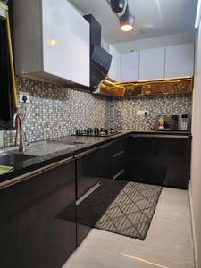 Kitchen Image of 1500 Sq.ft 3 BHK Builder Floor for rent in Freedom Fighters Enclave New Delhi for Rs. 52000