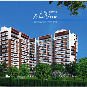 Image of 1420 Sq.ft 3 BHK Apartment / Flat for sale in Sai Keerthi Lake View, Chandanagar, Hyderabad for Rs. 11720000