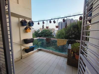 Balcony Image of 1400 Sq.ft 3 BHK Apartment / Flat for rent in Sangath Terraces, Sargasan Gandhinagar for Rs. 37000