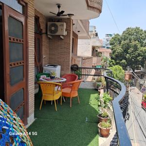 Balcony Image of 1800 Sq.ft 3 BHK Builder Floor for rent in Rajouri Garden New Delhi for Rs. 42000
