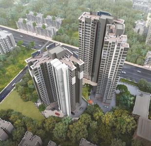 Image of 550 Sq.ft 1 BHK Apartment / Flat for sale in Sai Shrushti Shiv Sarovar Heritage, Shilphata, Thane for Rs. 3500000