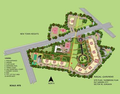 Image of 1720 Sq.ft 3 BHK Apartment / Flat for sale in DLF Regal Gardens, Sector 90, Gurgaon for Rs. 23000000