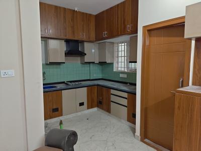 Kitchen Image of 1100 Sq.ft 2 BHK Builder Floor for rent in Kartik Nagar Bengaluru for Rs. 45000