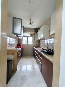 Kitchen Image of 1100 Sq.ft 2 BHK Apartment / Flat for rent in Satyam Bellagio, Sanpada Navi Mumbai for Rs. 76000