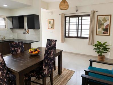 Hall Image of 550 Sq.ft 1 BHK Builder Floor for rent in Halasuru Bengaluru for Rs. 27500