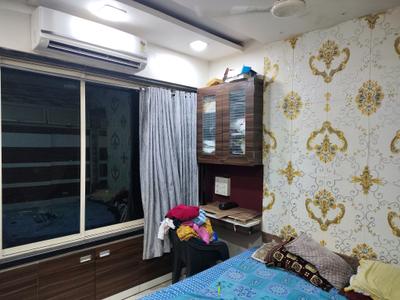 Bedroom Image of 500 Sq.ft 1 BHK Apartment / Flat for rent in Raunak Bliss, Kasarvadavali Thane for Rs. 24500