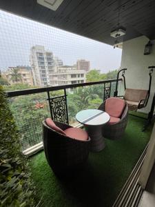 Balcony Image of 2400 Sq.ft 3 BHK Apartment / Flat for sale in Juhu Mumbai for Rs. 100000000