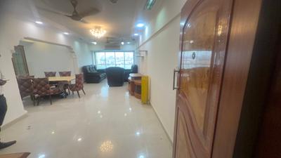 Living Room Image of 1150 Sq.ft 3 BHK Apartment / Flat for rent in Shivalaya Tower, Borivali East Mumbai for Rs. 80000