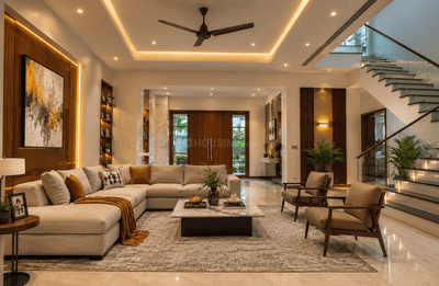 Living Room Image of 2000 Sq.ft 3 BHK Independent House for sale in Aranattukara Thrissur for Rs. 11800000