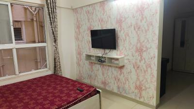Bedroom Image of 340 Sq.ft 1 RK Apartment / Flat for rent in Nyati Elysia, Kharadi Pune for Rs. 23000