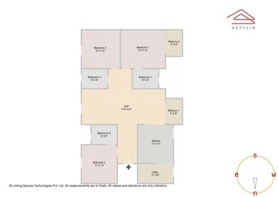 Image of 1755 Sq.ft 3 BHK Apartment / Flat for sale in Prestige Ferns Residency by Prestige Projects Pvt Ltd, Harlur, Bengaluru for Rs. 39500000