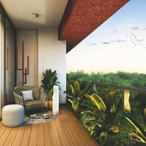 Balcony Image of 3145 Sq.ft 4 BHK Apartment / Flat for sale in Ambli Ahmedabad for Rs. 23500000