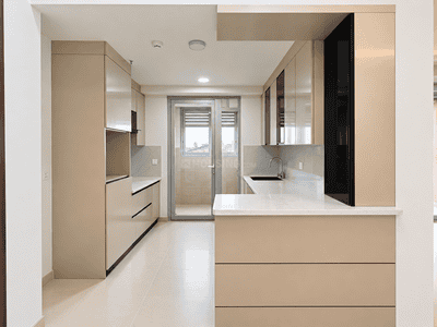 Kitchen Image of 1793 Sq.ft 3 BHK Apartment / Flat for rent in Brigade Residences, Perungudi Chennai for Rs. 140000