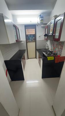 Kitchen Image of 500 Sq.ft 1 BHK Apartment / Flat for sale in Bhoomi Acres, Hiranandani Estate Thane for Rs. 7200000