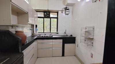 Kitchen Image of 580 Sq.ft 1 BHK Apartment / Flat for rent in Kalash Udhyan Complex, Kopar Khairane Navi Mumbai for Rs. 30000
