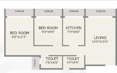 Image of 1045 Sq.ft 2 BHK Apartment / Flat for sale in Kamothe, Navi Mumbai for Rs. 9700000