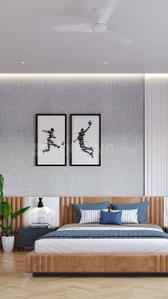 Bedroom Image of 3500 Sq.ft 3 BHK Apartment / Flat for rent in Bajwa Sunny Heights, Kharar Mohali for Rs. 14000