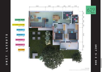 Image of 950 Sq.ft 2 BHK Apartment / Flat for sale in Arete Our Homes 3, Sector 6, Sohna for Rs. 5200000