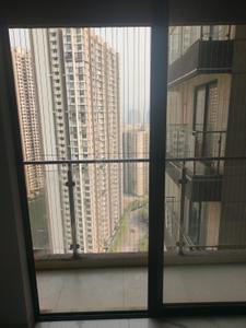 Balcony Image of 680 Sq.ft 2 BHK Apartment / Flat for rent in Risland The Icon, Thane West Thane for Rs. 36000