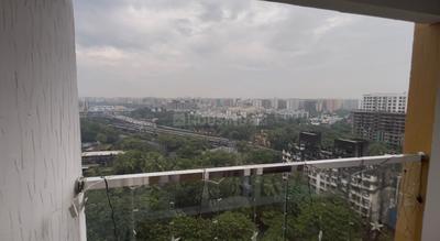 Balcony Image of 580 Sq.ft 1 BHK Apartment / Flat for rent in Raghav Marvel, Kurla East Mumbai for Rs. 50000