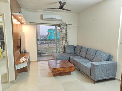 Living Room Image of 1080 Sq.ft 2 BHK Apartment / Flat for rent in Adani The Meadows, Shantigram Ahmedabad for Rs. 37000