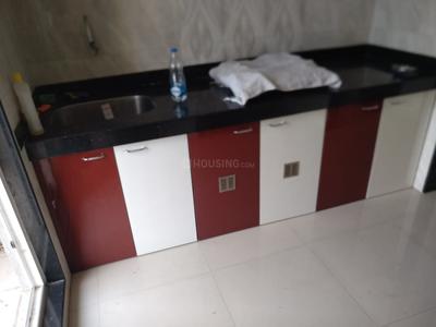 Kitchen Image of 600 Sq.ft 1 BHK Apartment / Flat for rent in Arihant Aarohi, Shilgaon Thane for Rs. 16500
