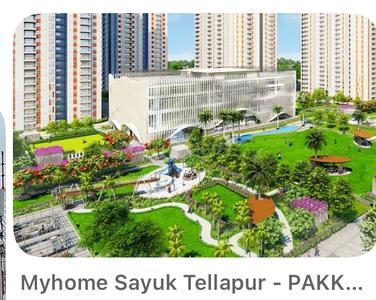 Image of 1300 Sq.ft 2 BHK Apartment / Flat for sale in My Home Sayuk, Tellapur, Sangareddy for Rs. 14500000
