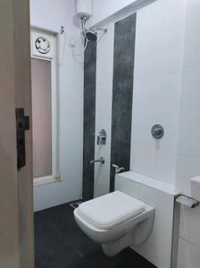 Common Bathroom Image of 640 Sq.ft 2 BHK Apartment / Flat for rent in Gurukrupa Marina Enclave, Malad West Mumbai for Rs. 50000