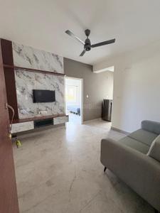 Living Room Image of 600 Sq.ft 1 BHK Apartment / Flat for rent in Bellandur Bengaluru for Rs. 23500